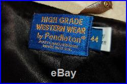 Vintage PENDLETON High Grade WESTERN WEAR Navajo SOUTHWEST Wool Coat Jacket 44