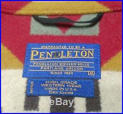 Vintage PENDLETON High Grade WESTERN WEAR TRAIL HEAD Wool Coat Sz Med