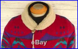 Vintage PENDLETON High Grade WESTERN Wear WOOL BLANKET Jacket COAT Shearling
