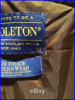 Vintage PENDLETON High Grade Western Wear Southwest, Indian Wool Jacket XLARGE