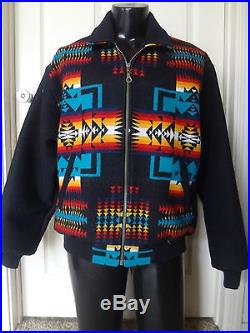 Vintage PENDLETON Jacket Western Wear Indian Blanket Coat Navajo Southwest L