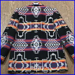 Vintage PENDLETON Multicolor Wool Southwestern Aztec Blazer Coat Jacket Womens S