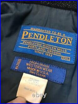 Vintage Pendleton High Grade Western Wear Coat Jacket USA Men's XXL