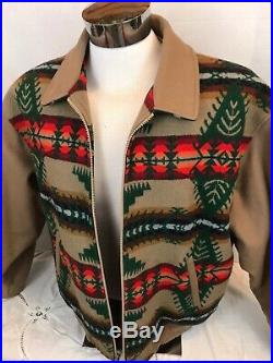 Vintage Pendleton High Grade Western Wear Mens Sz 2XL Wool Jacket Coat Aztec USA