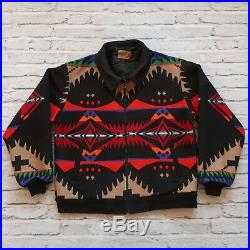 Vintage Pendleton High Grade Western Wear Native Wool Jacket Size L Made in USA