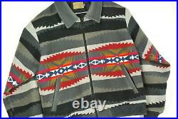 Vintage Pendleton High Grade Western Wear Southwestern Jacket Coat Wool Gray