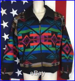 Vintage Pendleton High Grade Western Wear Wool Aztec Southwestern Jacket Coat M