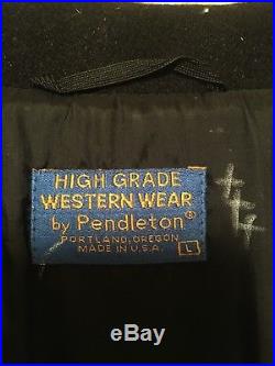 Vintage Pendleton High Grade Western Wear Wool Bomber Jacket L