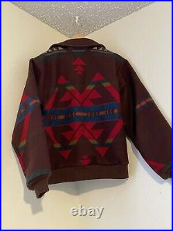 Vintage Pendleton High Grade Western Wear Wool Jacket S Southwest Aztec Bomber