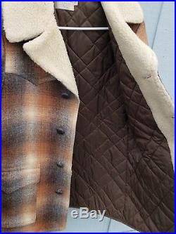 Vintage Pendleton High Grade Western Wear Wool Winter Coat Jacket Size 40 L
