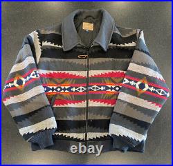 Vintage Pendleton High Grade Western Wool Aztec USA Made Mens Jacket