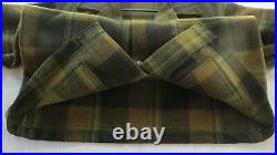 Vintage Pendleton Mens L Mackinaw Plaid Coat / Jacket Cruiser Wool Heavy 60s