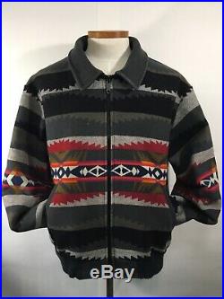 Vintage Pendleton Western Wear High Grade Wool Jacket Aztec Native Tribal XL
