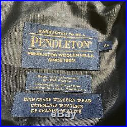 Vintage Pendleton Western Wear Jacket Mens XL Trail