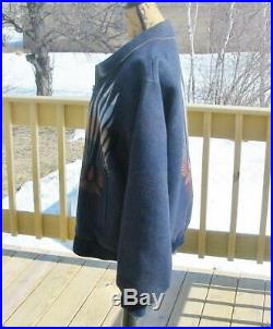 Vintage Pendleton Wool Blanket Jacket Coat Mens Chimayo Style VGUC Large USA