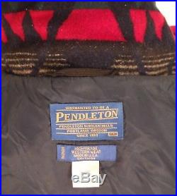Vintage Pendleton Wool Western Wear Southwest Indian Blanket Jacket Size 2XL Men