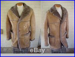 Vintage RANCHERO Lambswool Shearling Western Coat Jacket Size 38 NAPA CALIFORNIA