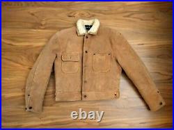 Vintage Ralph Lauren 100% Shearling Country Trucker Cowboy RRL Coat Jacket USA L