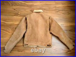 Vintage Ralph Lauren 100% Shearling Country Trucker Cowboy RRL Coat Jacket USA L