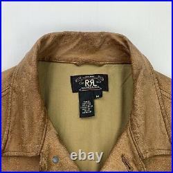 Vintage Ralph Lauren RRL (M) Thick Rugged Western Motorcycle Leather Jacket