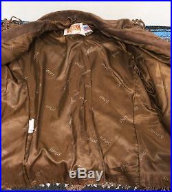 Vintage Schott Rancher Fringe Western Cowboy Leather Suede Jacket Women Size 16