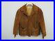 Vintage-Schott-Western-Fringe-Suede-Brown-Jacket-Coat-Mens-Size-44-USA-Made-01-qxmn