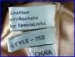 Vintage Scully Mens Sz 42 Cowboy Western Leather Jacket Coat with Fringe & Beads