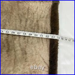 Vintage Shearling Sheepskin Leather Marlboro Ranch Coat Jacket Unbranded Warm