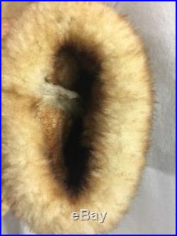 Vintage Sheplers Western Wear SHEEPSKIN Shearling COAT Jacket SUEDE 100% Pure