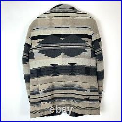 Vintage Silverado Western Aztec Blazer Coat Wool Jacket Mens Indian Blanket L-XL
