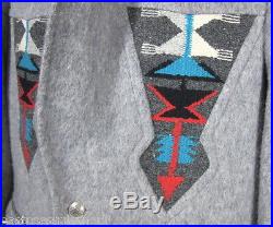 Vintage Southwest Wool Warm JACKET 40 L Western CHIMAYO Blanket COAT PioneerWear