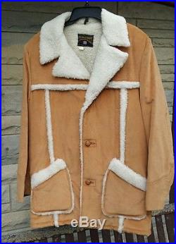 Vintage Trailmaster Men's 40L Western Cowboy Marlboro Man Sheep Wool Coat Jacket