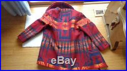 Vintage Western Wear by Pendleton Wool Collar Jacket Size 42 Indian Blanket Coat