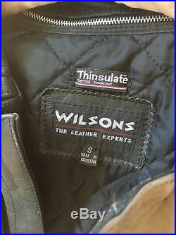 Vintage Wilson's Leather Suede Jacket Rockabilly Western Fringe Women Size S