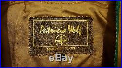 Vintage Womans Patricia Wolf Hand Painted Western Suede Fringe Jacket Size S