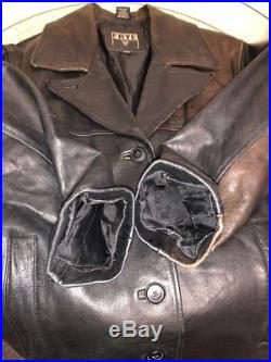 Vintage Women Frye BLK & BRN Cowboy 2 Tone Western Leather Jacket Small, RARE