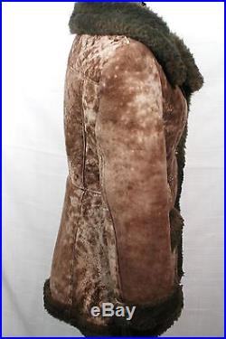Vintage Womens Sheepskin SHEARLING by Lawrence WESTERN Coat Jacket Size S XS