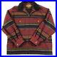 Vintage-Woolrich-Wool-Striped-Blanket-Jacket-Coat-Southwest-Aztec-Indian-Navajo-01-omct