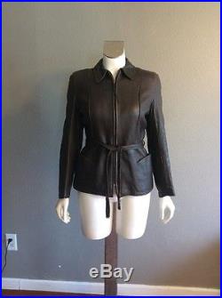 Vtg 1940s 1950s Womans Genuine Deerskin Leather Western Coat Jacket