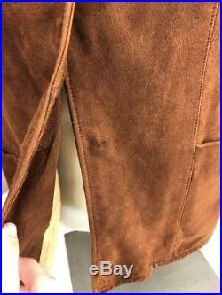 Vtg 40s-50s Levi Suede Leather Jacket Cowboy Western Wear Pine Tree Big E Tag