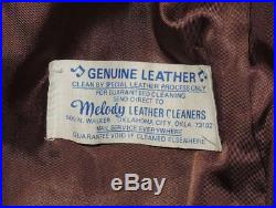 Vtg 60s/70s Men's Pioneer Chimayo Split Leather Jacket 44 Indian Hippie Western