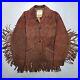 Vtg-60s-WEATHER-JAC-Brown-Jacket-w-Fringe-Suede-Western-Motorcycle-Sz-L-USA-RARE-01-sqd