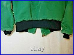 Vtg 90s Carhartt Navajo Aztec Jacket Coat Quilt Lined Faded Green Distressed