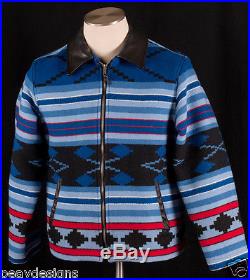 Vtg Old Pendleton Southwest American Indian Blanket Western Wear Jacket Coat