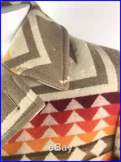 Vtg Pendleton Jacket Wool High Grade Western Mens Sz 40 NO BUTTONS See Details