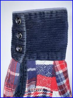 Vtg Plaid Flannel Corduroy Western Jacket Camp Hippie Country Rockabilly Grunge