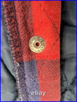 Vtg Plaid Flannel Corduroy Western Jacket Camp Hippie Country Rockabilly Grunge