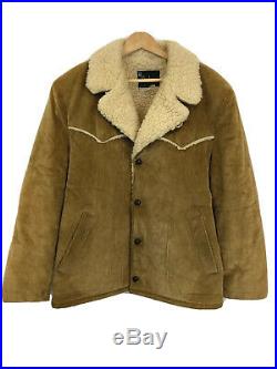 Vtg Shanhouse Mens Sherpa Lined Western Style Corduroy Barn Coat Sz 46R Jacket