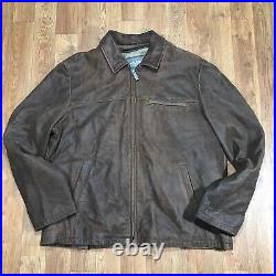 Vtg Wilsons Leather Jacket Coat Supernatural Dean Winchester XL Brown Thinsulate