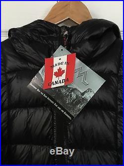 WESTERN MOUNTAINEERING Hooded Flash Jacket Men's XLarge Blk 850+ Down 100% New